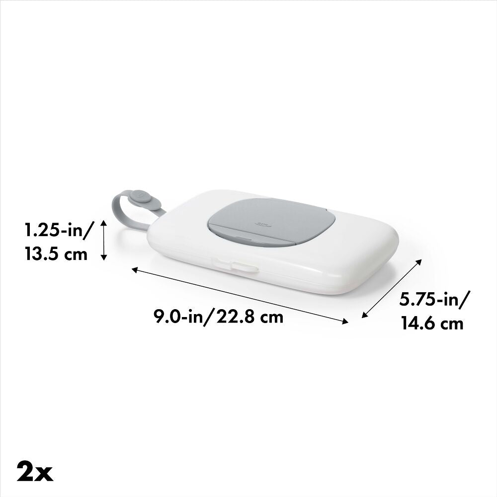 OXO TOT 2-Pack On-the-Go Wipes Dispenser, Gray A6