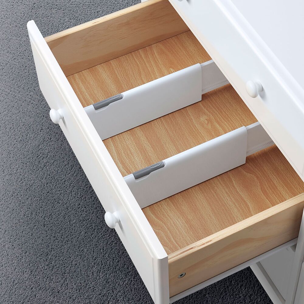 OXO TOT Expandable Dresser Drawer Divider - 4 Pack E1