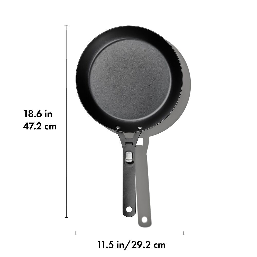 Carbon Steel With Removable Handle 10in Pan V5