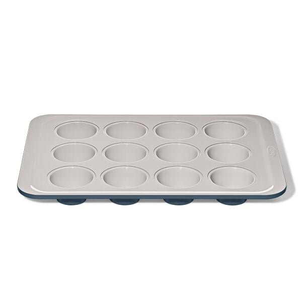 Non-Stick Pro Ceramic Coated Metal Bakeware 12 Cup Muffin Pan W0