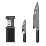 3-Piece Knife & Sharpener Set W1