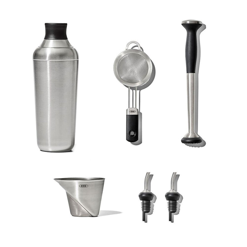 Steel 6-Piece Barware Set B0