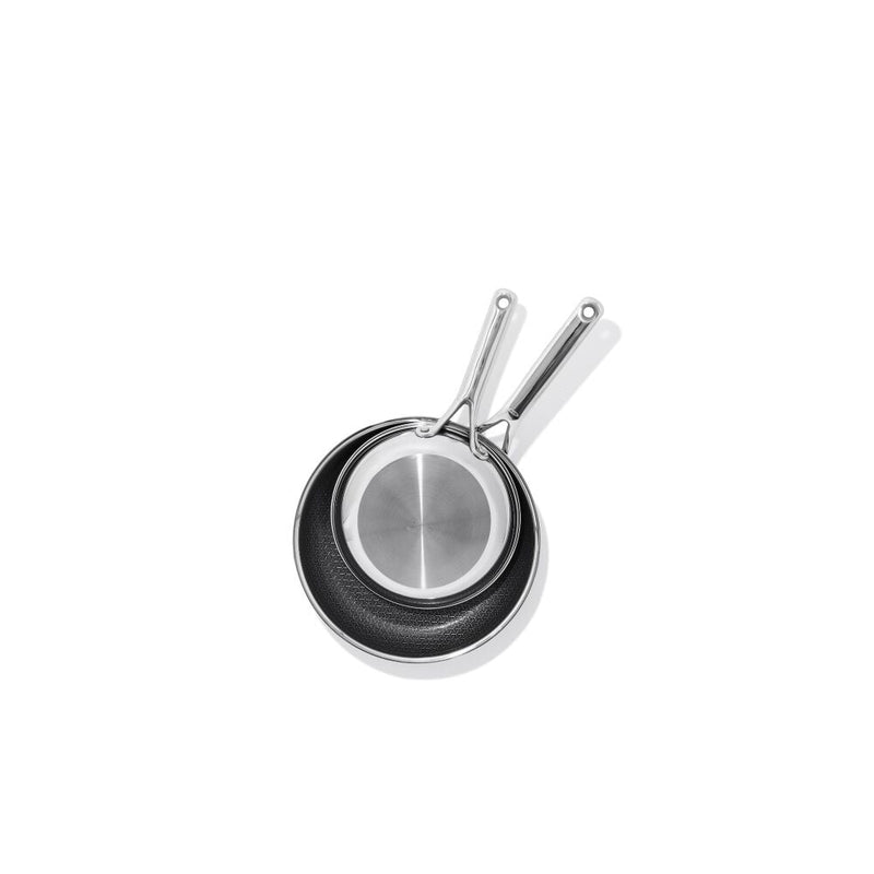 Trident Hybrid Non-Stick Stainless Steel 2-Piece Frypan Set V6