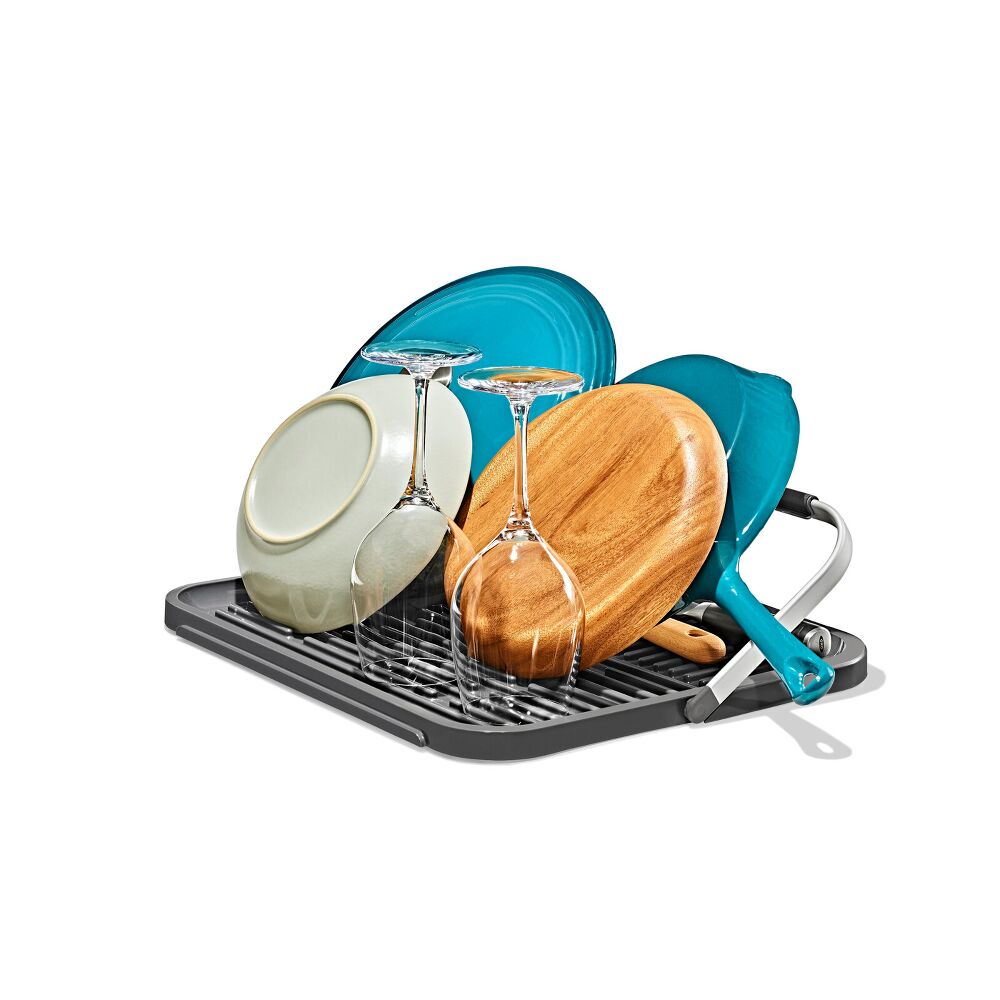 OXO Good Grips Compact Drying Rack with Dish Rest D4