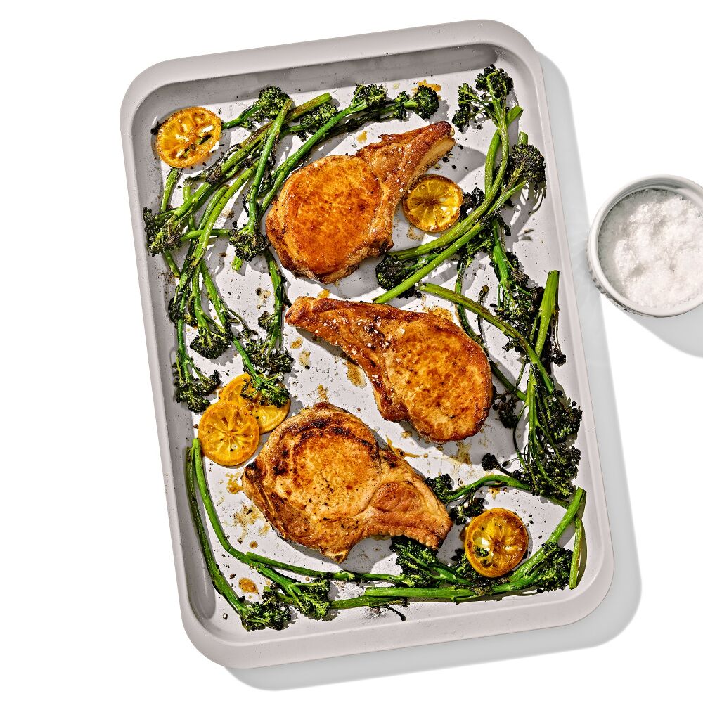 Non-Stick Pro Ceramic Coated Metal Bakeware Half Sheet Pan W9