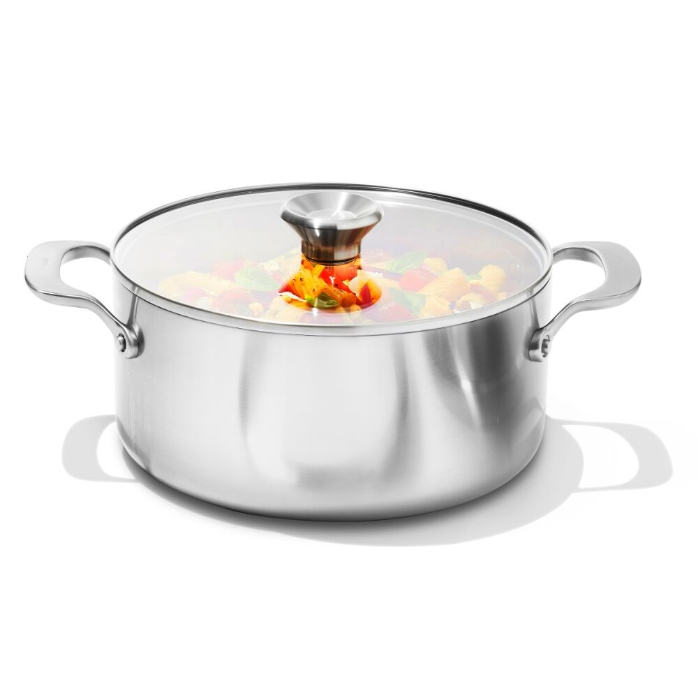 Stainless Steel Mira Series 5.2qt Casserole And Lid D6