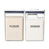 2-Piece Prelabeled POP Container Set with Scoop U1