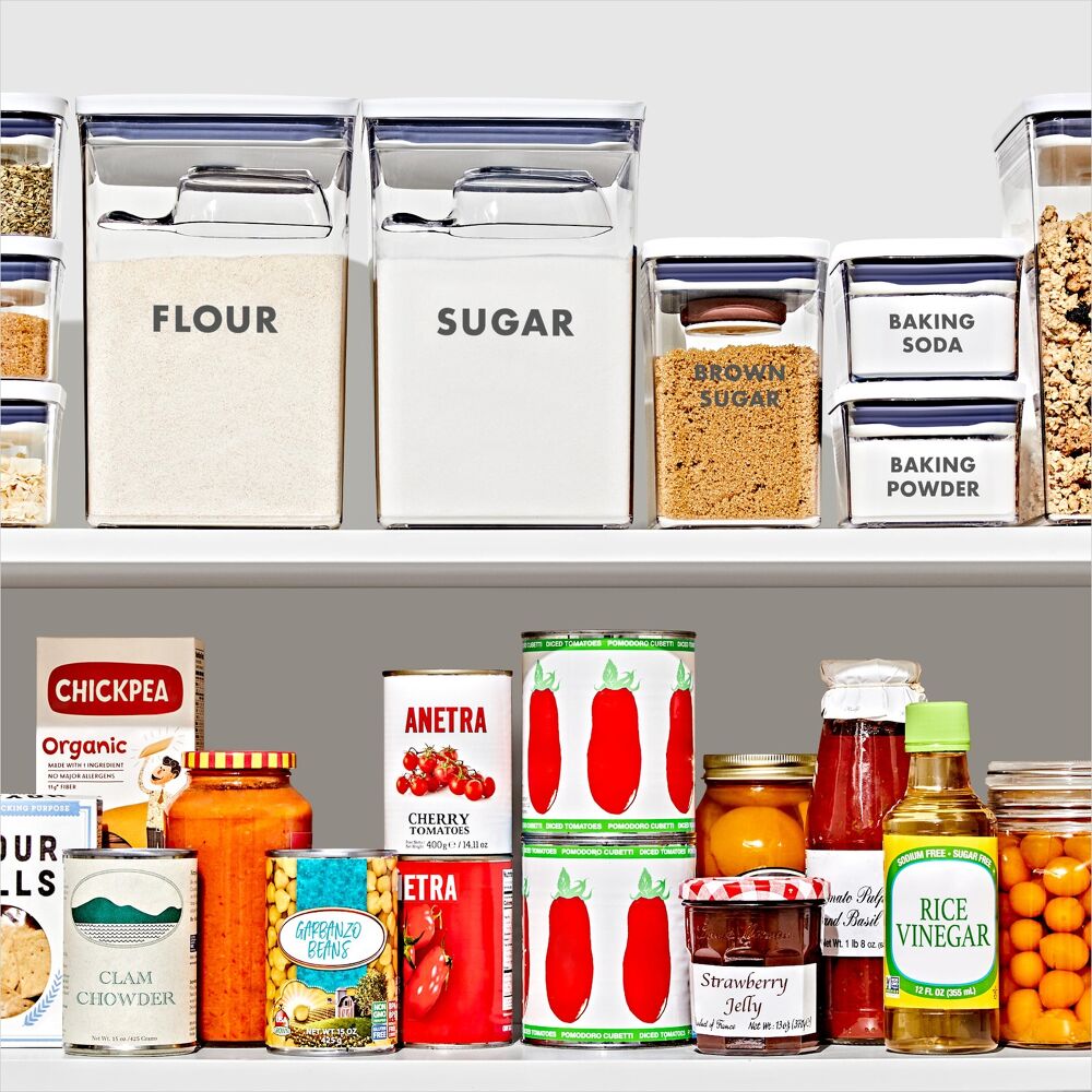 2-Piece Prelabeled POP Container Set with Scoop U1