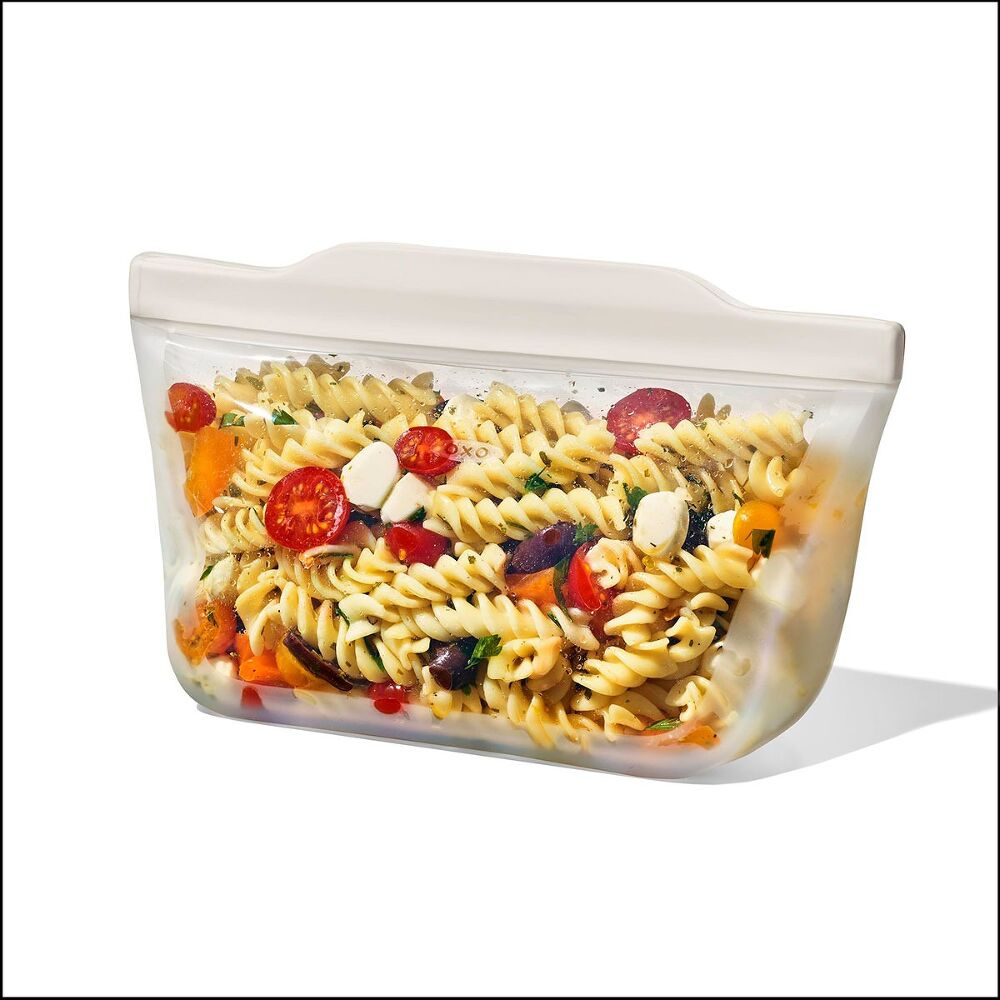 Silicone Reusable Bag - Stand-Up Quart (32 oz) - Oat Y8