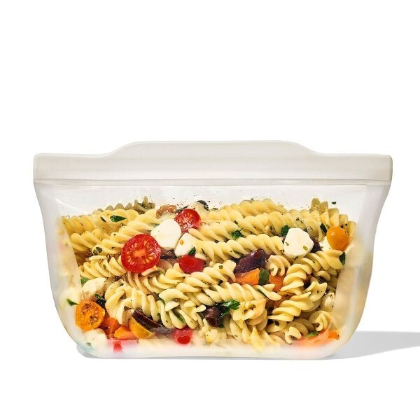 Silicone Reusable Bag - Stand-Up Quart (32 oz) - Oat Y8
