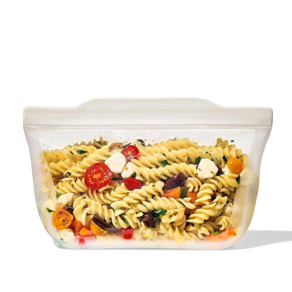 Silicone Reusable Bag - Stand-Up Quart (32 oz) - Oat Y8