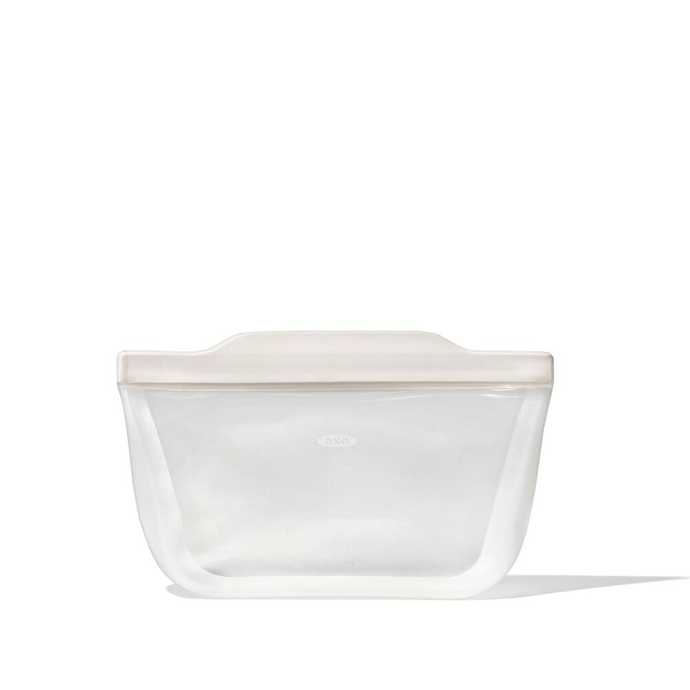 Silicone Reusable Bag - Stand-Up Quart (32 oz) - Oat Y8