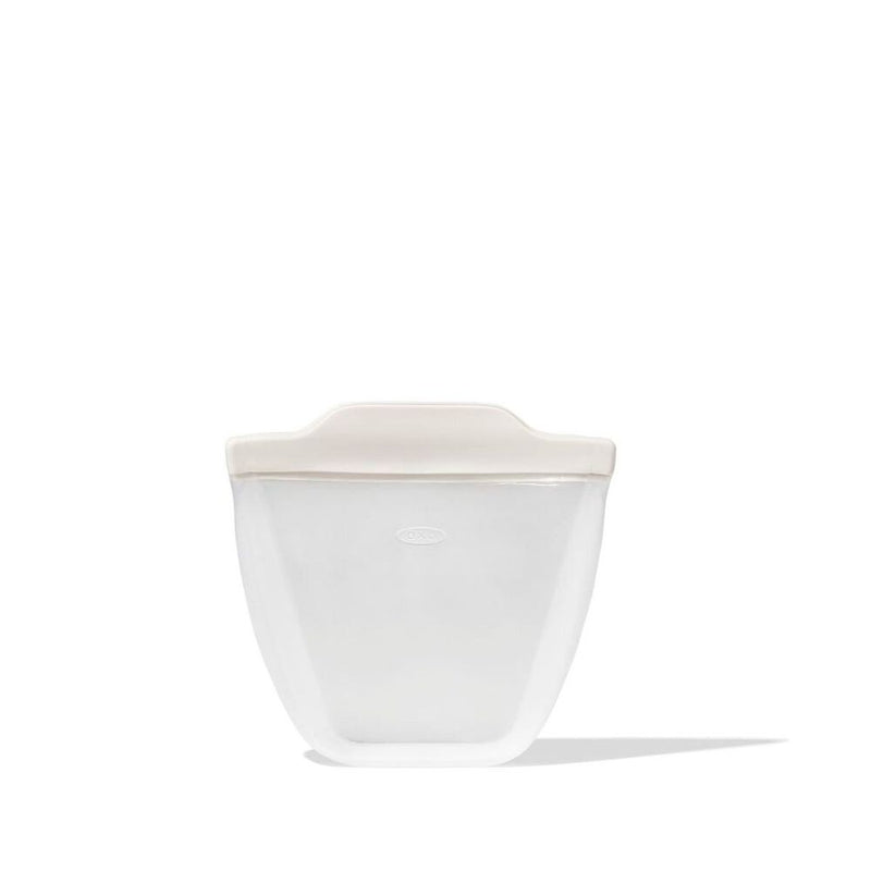 Silicone Reusable Bag - Stand-Up Cup (8 oz) - Oat O7