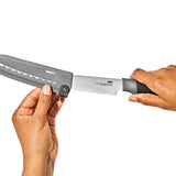 5 in Serrated Utility Knife with Locking Sheath V1
