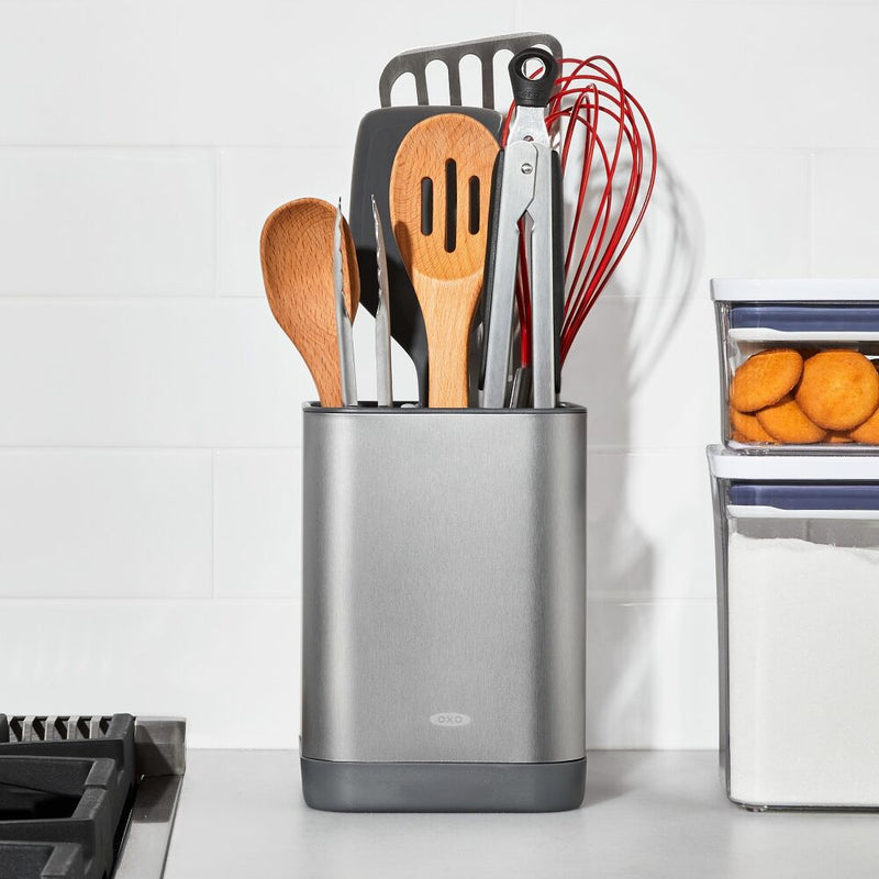 Adjustable Stainless Steel Utensil Holder - Small E4