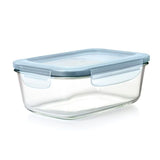 Smart Seal 8-Cup Glass Rectangle Container - Arctic Blue K0