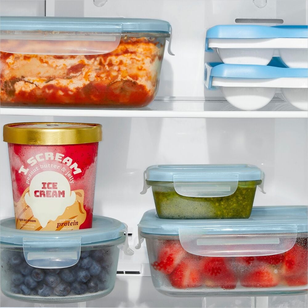 12-Piece Smart Seal Glass Container Set - Arctic Blue L7