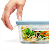 16-Piece Smart Seal Glass Everyday Container Set - Arctic Blue Y4