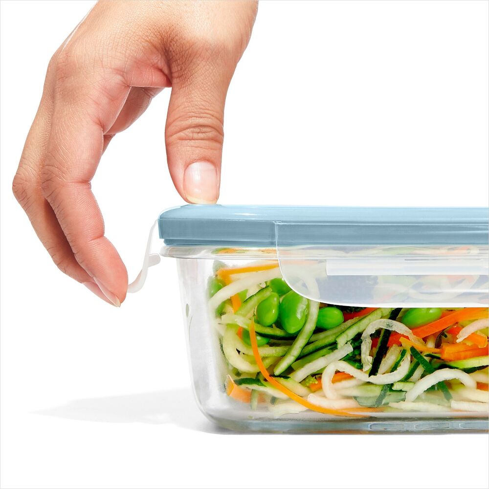 16-Piece Smart Seal Glass Everyday Container Set - Arctic Blue Y4