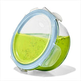 Smart Seal 1-Cup Glass Round Container - Arctic Blue O7