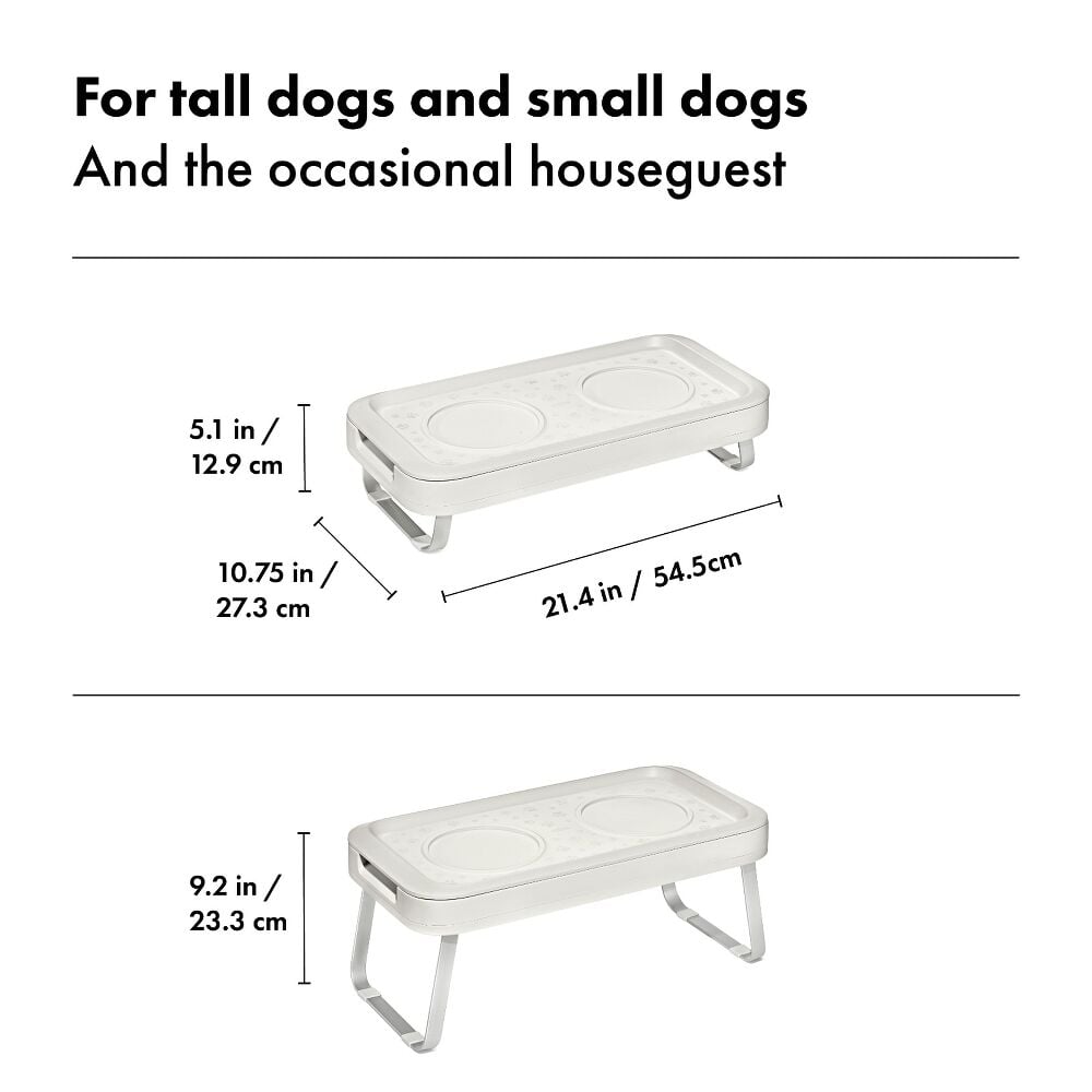 OXO Pet Adjustable Elevated Feeder B1
