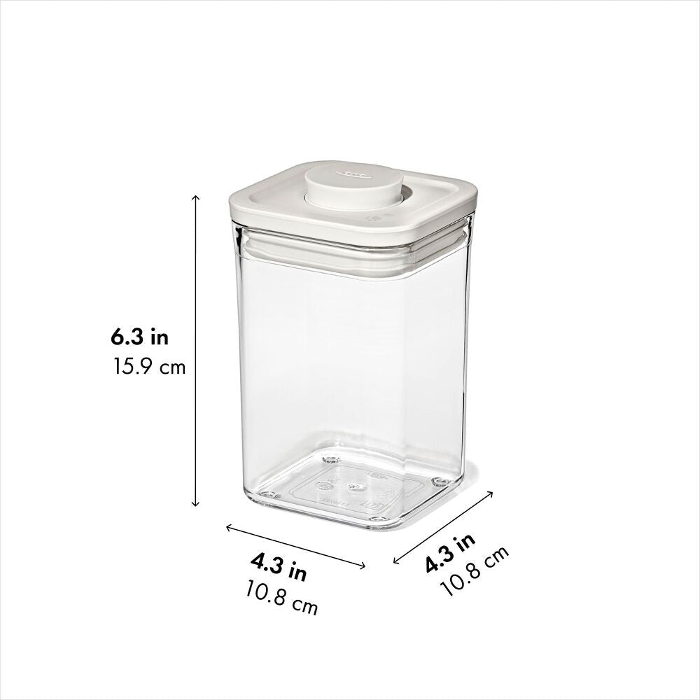 OXO Pet POP Container — Small Square Short — 1.1 Qt/1 L C7