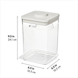 OXO Pet POP Container with Scoop — Big Square Medium — 4.4 Qt/4.2 L V5