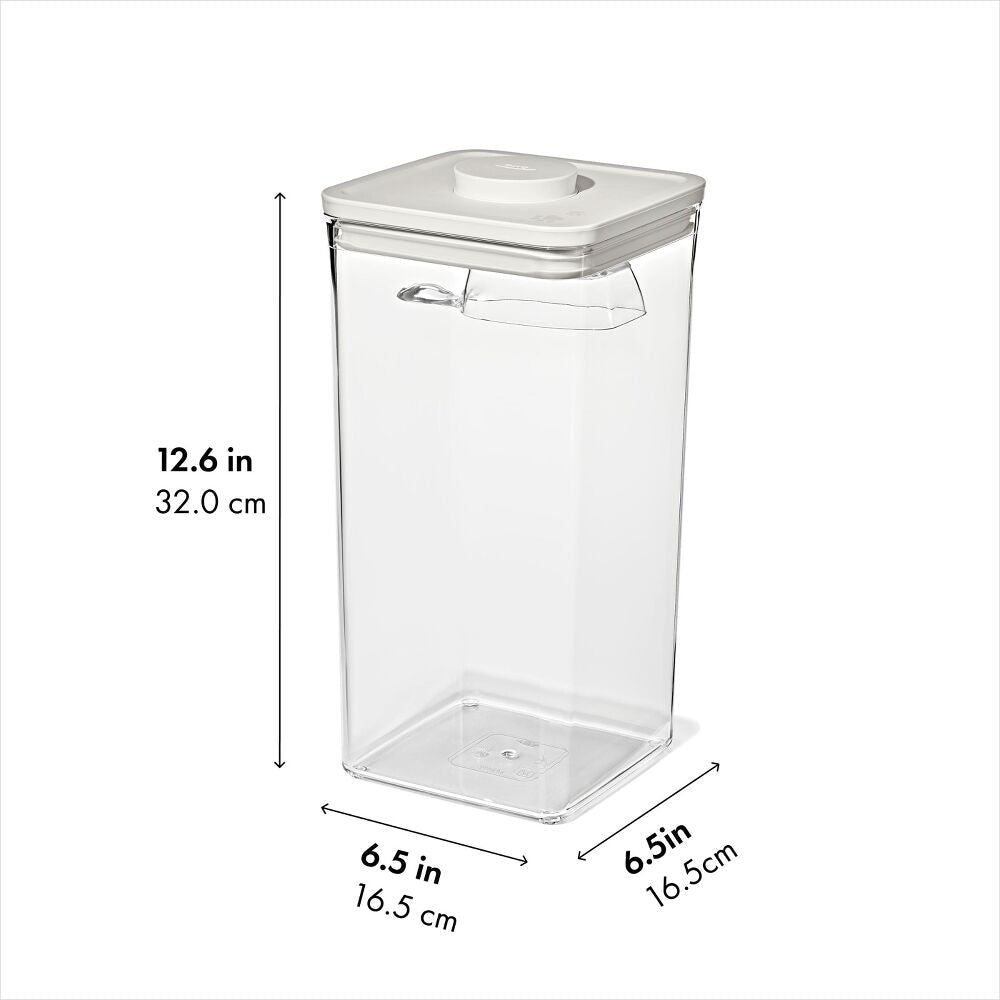 POP Container with Scoop — Big Square Tall — 6 Qt/5.7 L R9