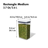 POP Container - Rectangle Medium (2.7 Qt/2.6 L) T7