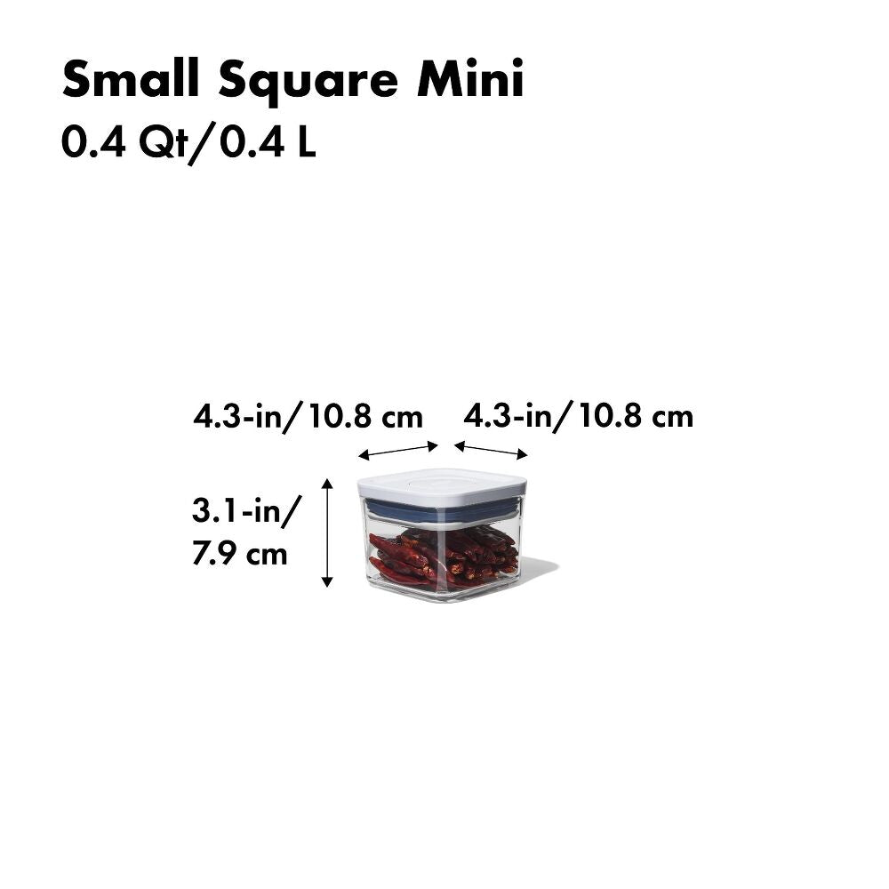 POP Container - Small Square Mini (0.4 Qt.) S1