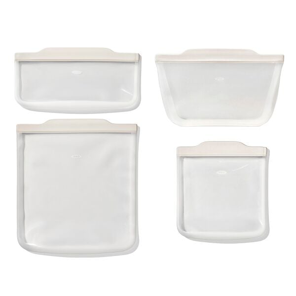 Silicone Bags Bundle - Oat X3