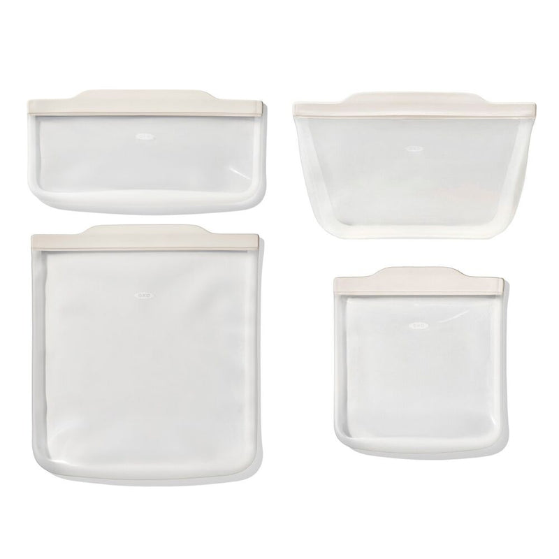 Silicone Bags Bundle - Oat X3