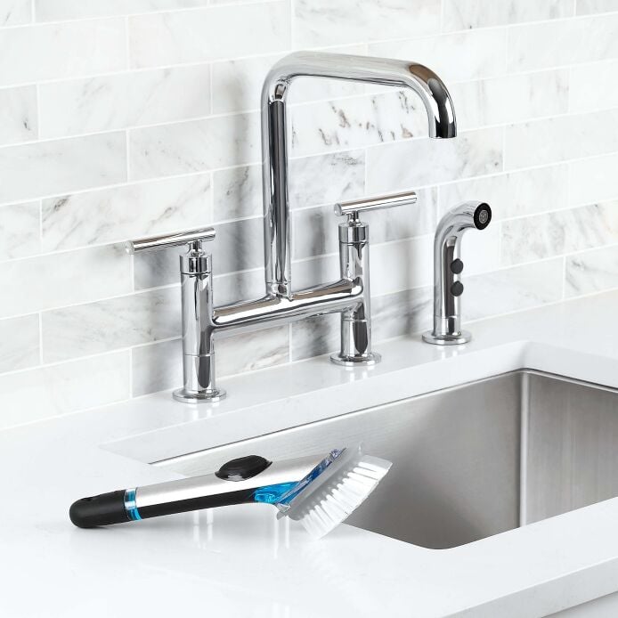 Steel Soap Dispensing Dish Brush Z5