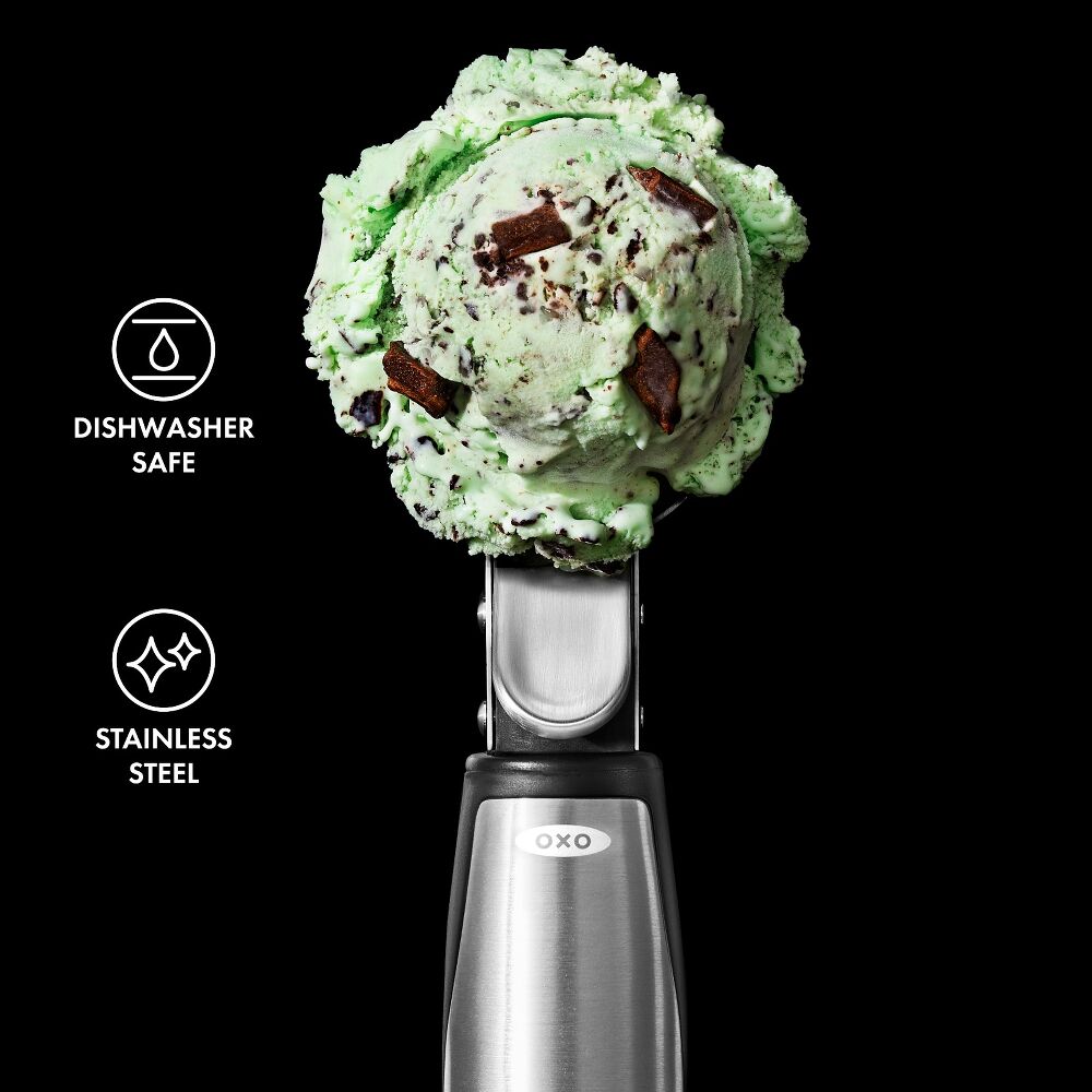 Steel Lever Ice Cream Scoop X1