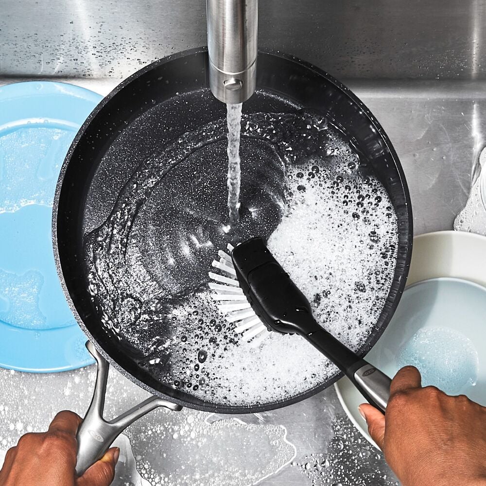 Steel Dish Brush with Replaceable Head Q0