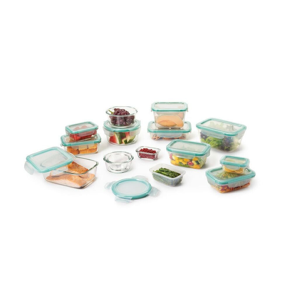 OXO Good Grips 30 Piece Smart Seal Glass & Plastic Container Set A1