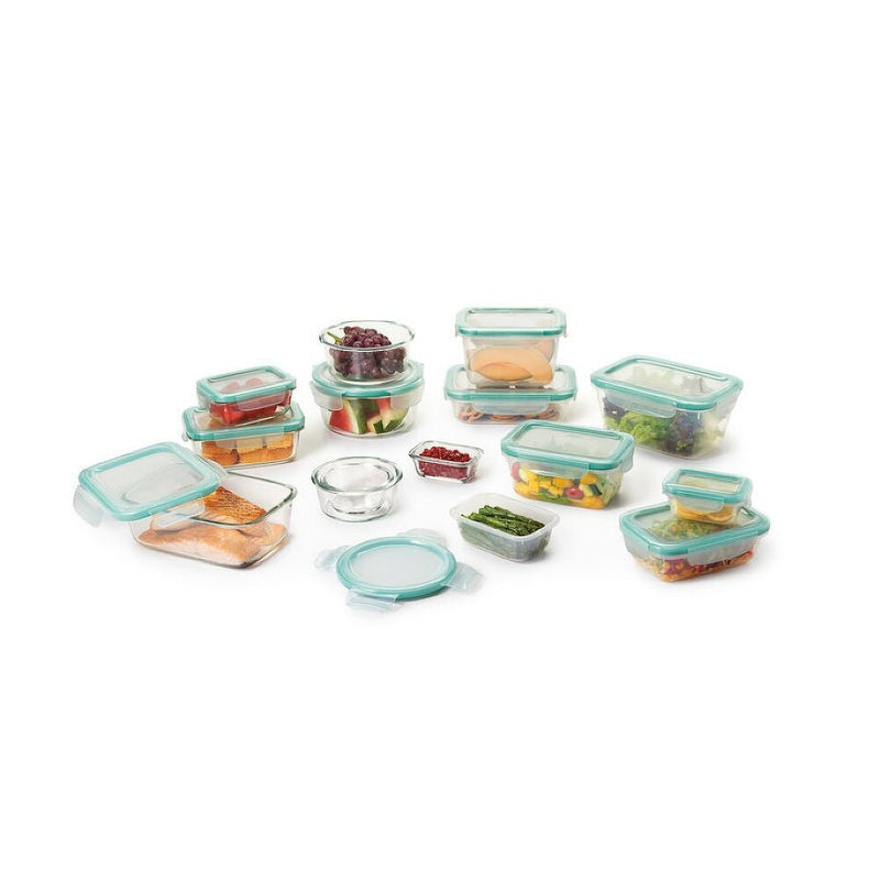 OXO Good Grips 30 Piece Smart Seal Glass & Plastic Container Set A1