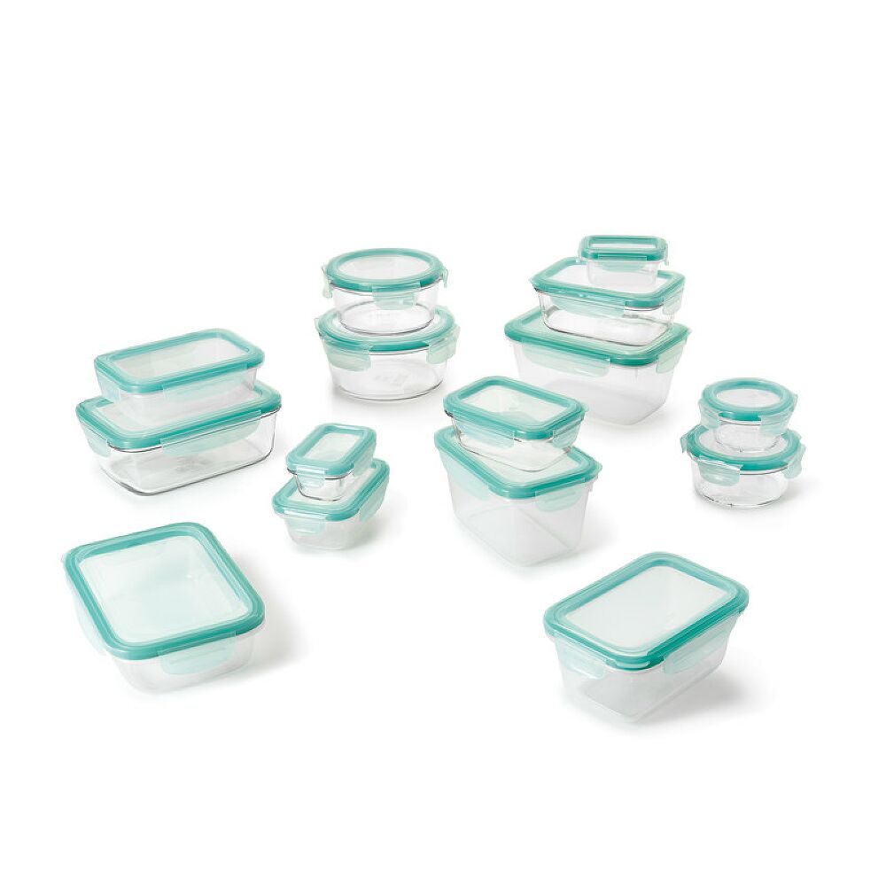 OXO Good Grips 30 Piece Smart Seal Glass & Plastic Container Set A1