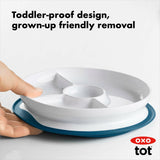 Stick & Stay Suction Divided Plate T7