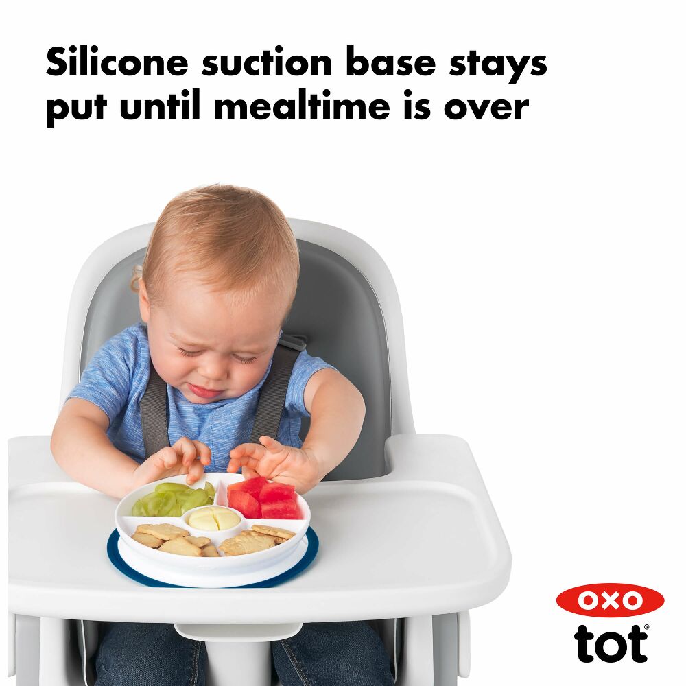 Stick & Stay Suction Divided Plate T7