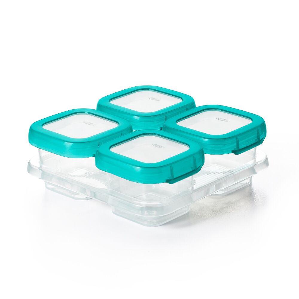 4 oz Baby Blocks™ Plastic Freezer Storage Containers B6