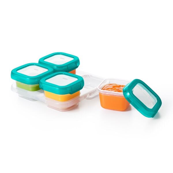 4 oz Baby Blocks™ Plastic Freezer Storage Containers B6
