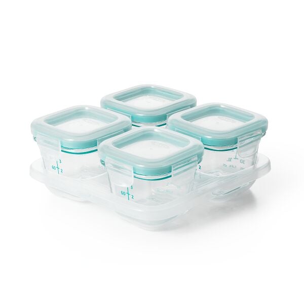 4 oz Glass Baby Blocks™ Freezer Storage Containers H7
