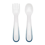 On-the-Go Plastic Fork and Spoon Set with Travel Case B2