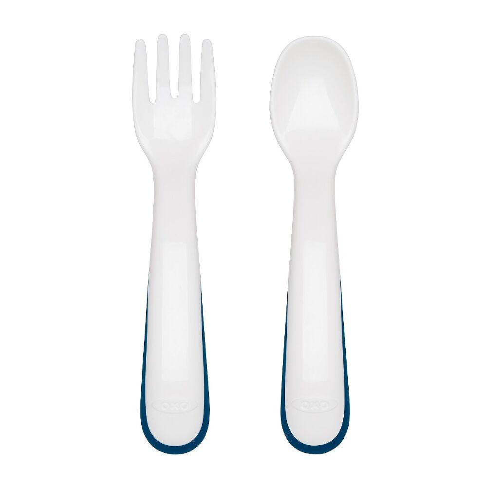 On-the-Go Plastic Fork and Spoon Set with Travel Case B2