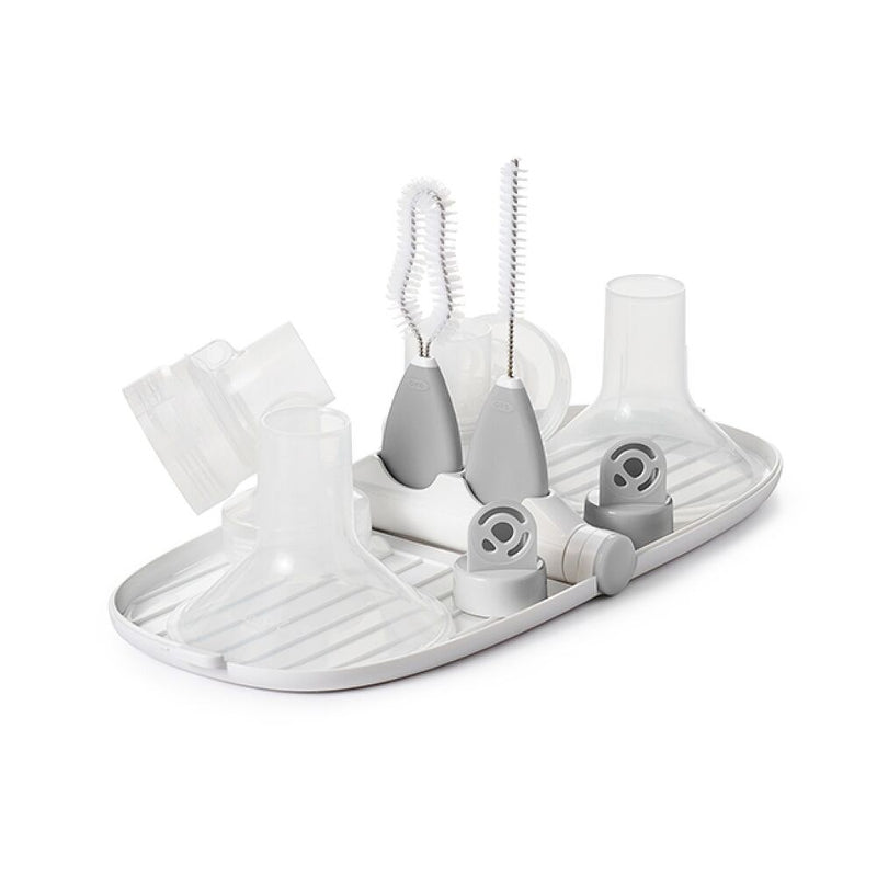 Breast Pump Parts Drying Rack with Detail Brushes L1