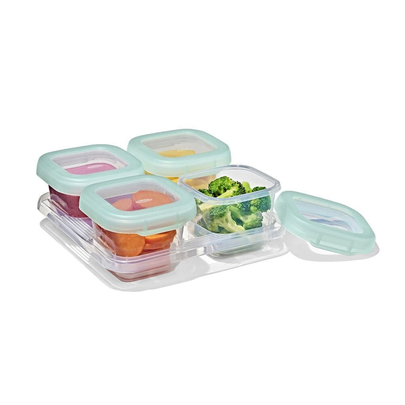 Baby Blocks Food Storage Containers (6 oz) - Opal T0
