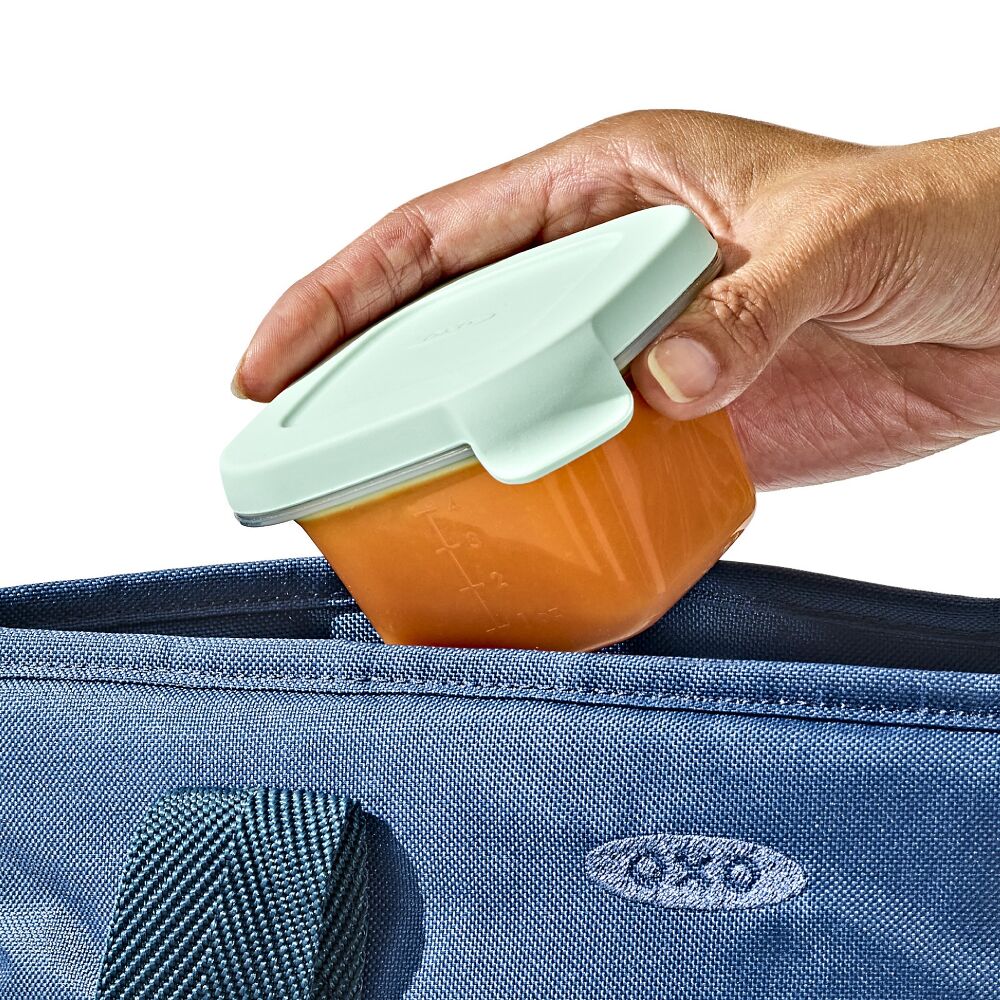Silicone Baby Blocks Food Storage Containers (4 oz) - Opal X4