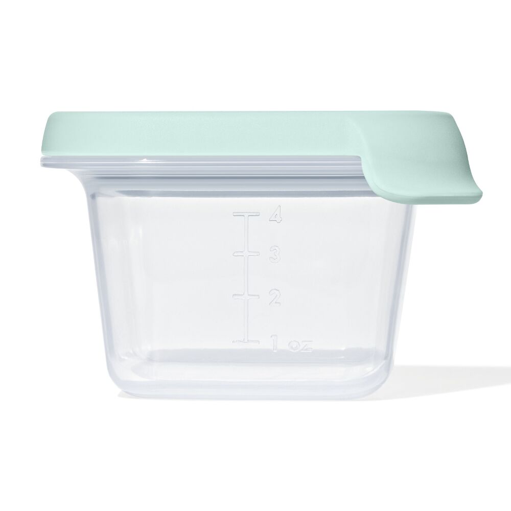 Silicone Baby Blocks Food Storage Containers (4 oz) - Opal X4